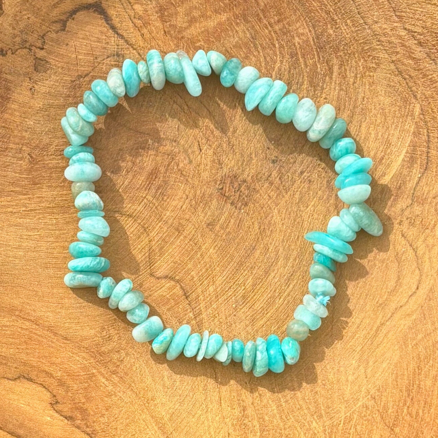 Bracelet baroque en Amazonite