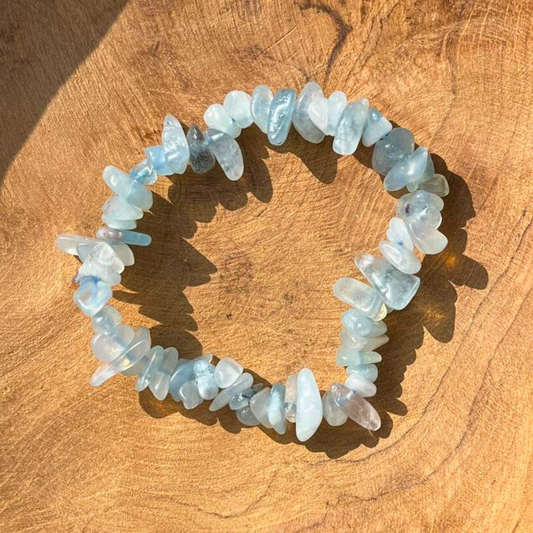 Bracelet baroque en Aigue-Marine