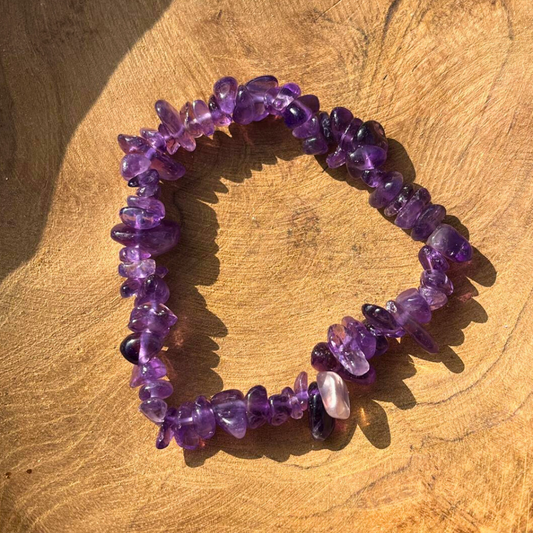 Bracelet baroque en Améthyste