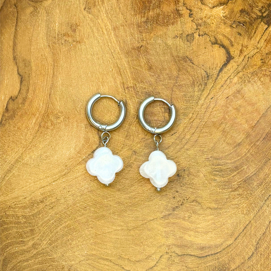 Boucles Flora Quartz Rose