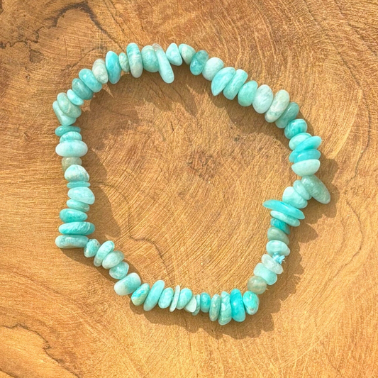 Bracelet baroque en Amazonite
