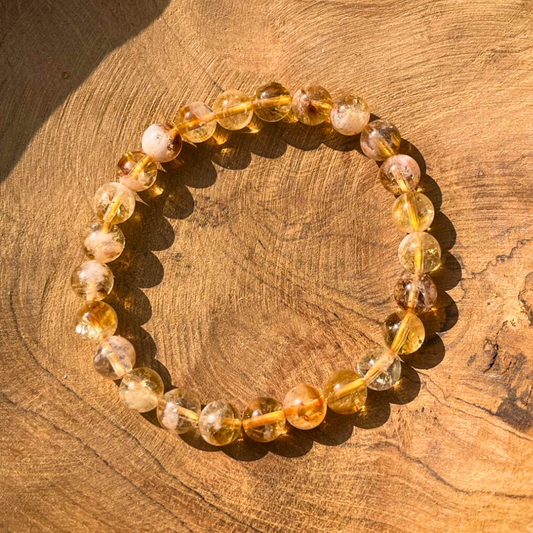Bracelet en Citrine chauffée