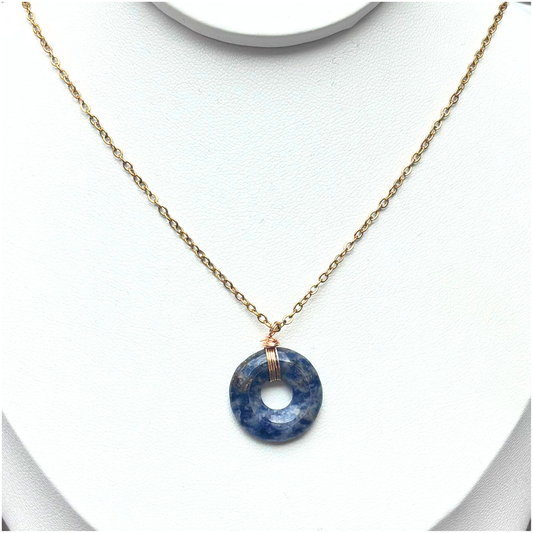 Collier Donut Sodalite