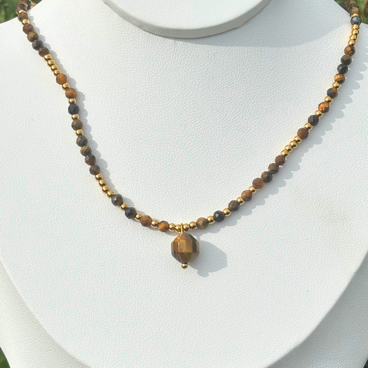 Collier Sublime Œil de Tigre