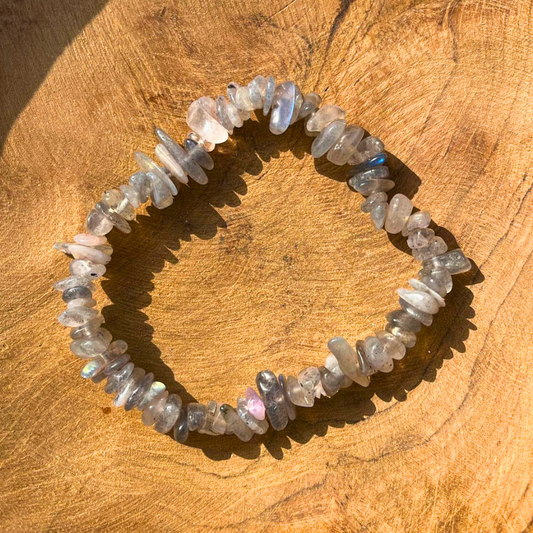 Bracelet baroque en Labradorite