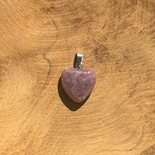 Pendentif Coeur Lépidolite 2